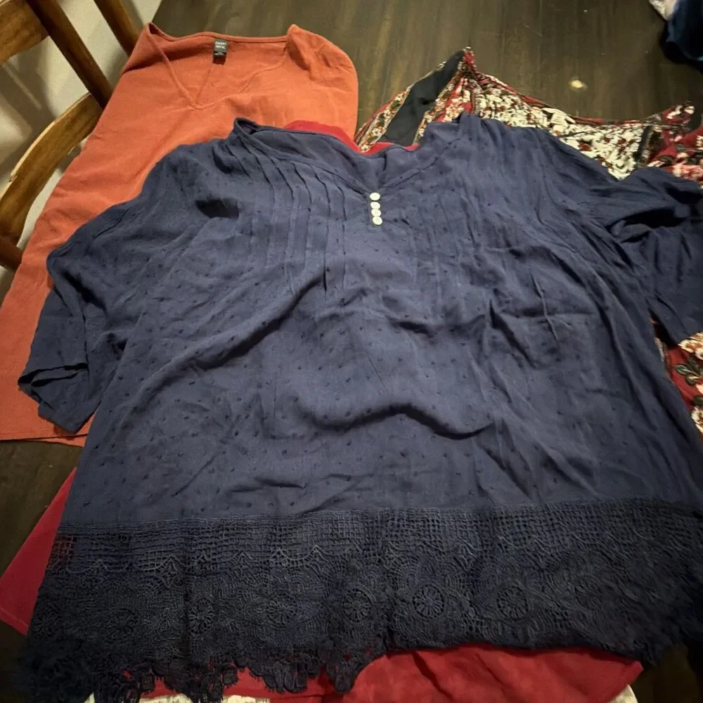 Women’s 3x 4x Mixed Lot Of 4 Plus Size Tops Blouse